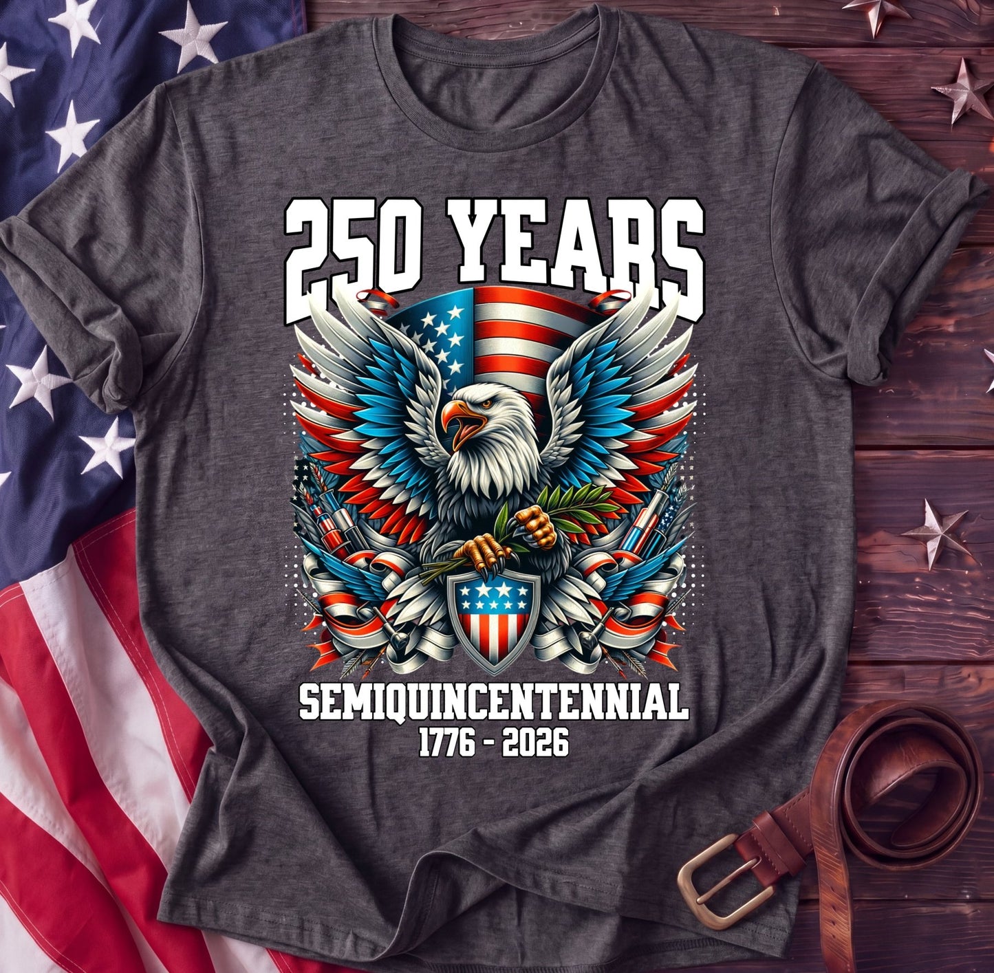 Semiquincentennial Seal Tee — 250 Years Eagle Crest | 1776–2026 Shirt - TwoFiftyYears