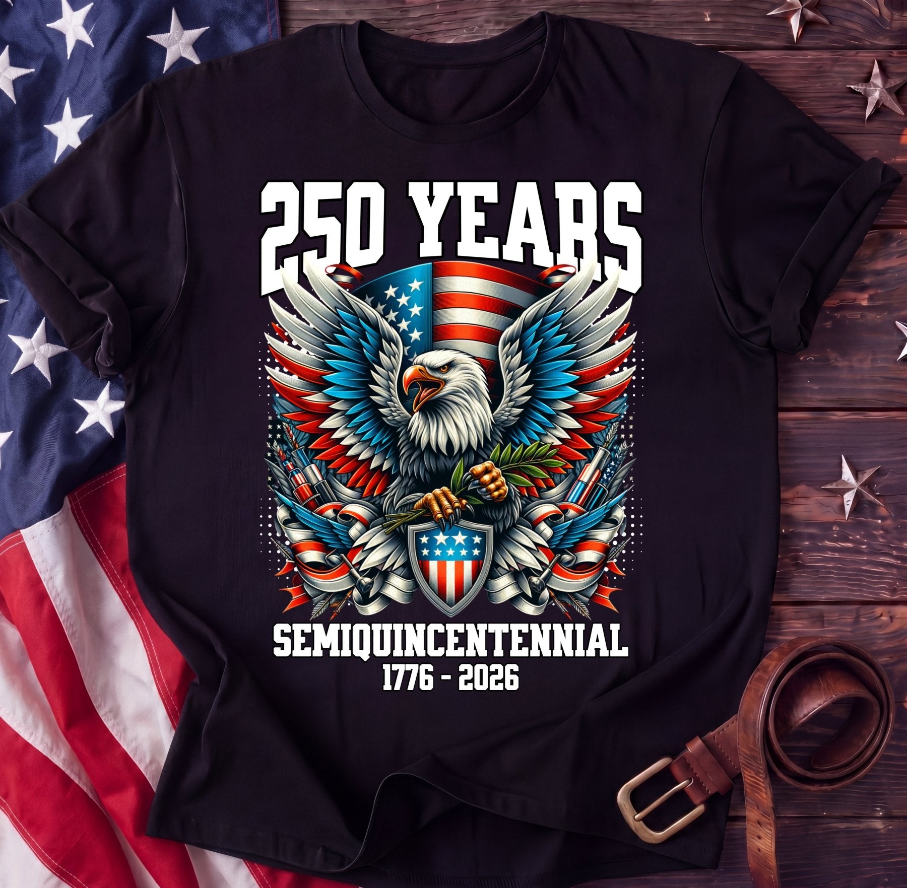 Semiquincentennial Seal Tee — 250 Years Eagle Crest | 1776–2026 Shirt - TwoFiftyYears