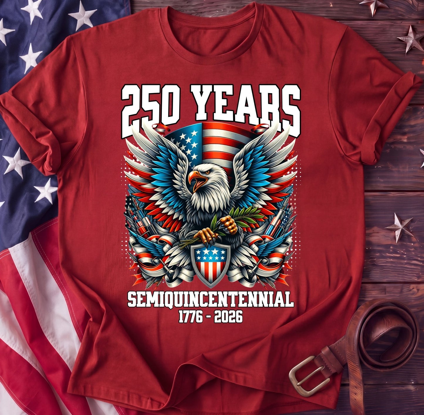 Semiquincentennial Seal Tee — 250 Years Eagle Crest | 1776–2026 Shirt - TwoFiftyYears