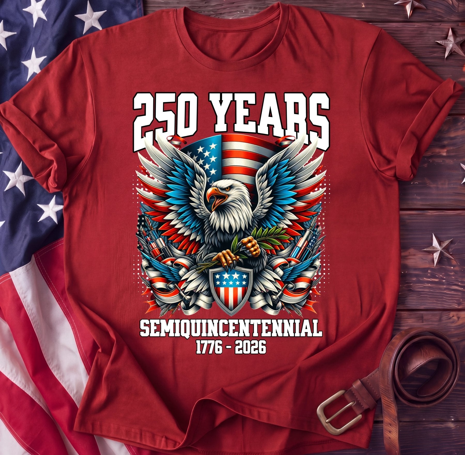 Semiquincentennial Seal Tee — 250 Years Eagle Crest | 1776–2026 Shirt - TwoFiftyYears